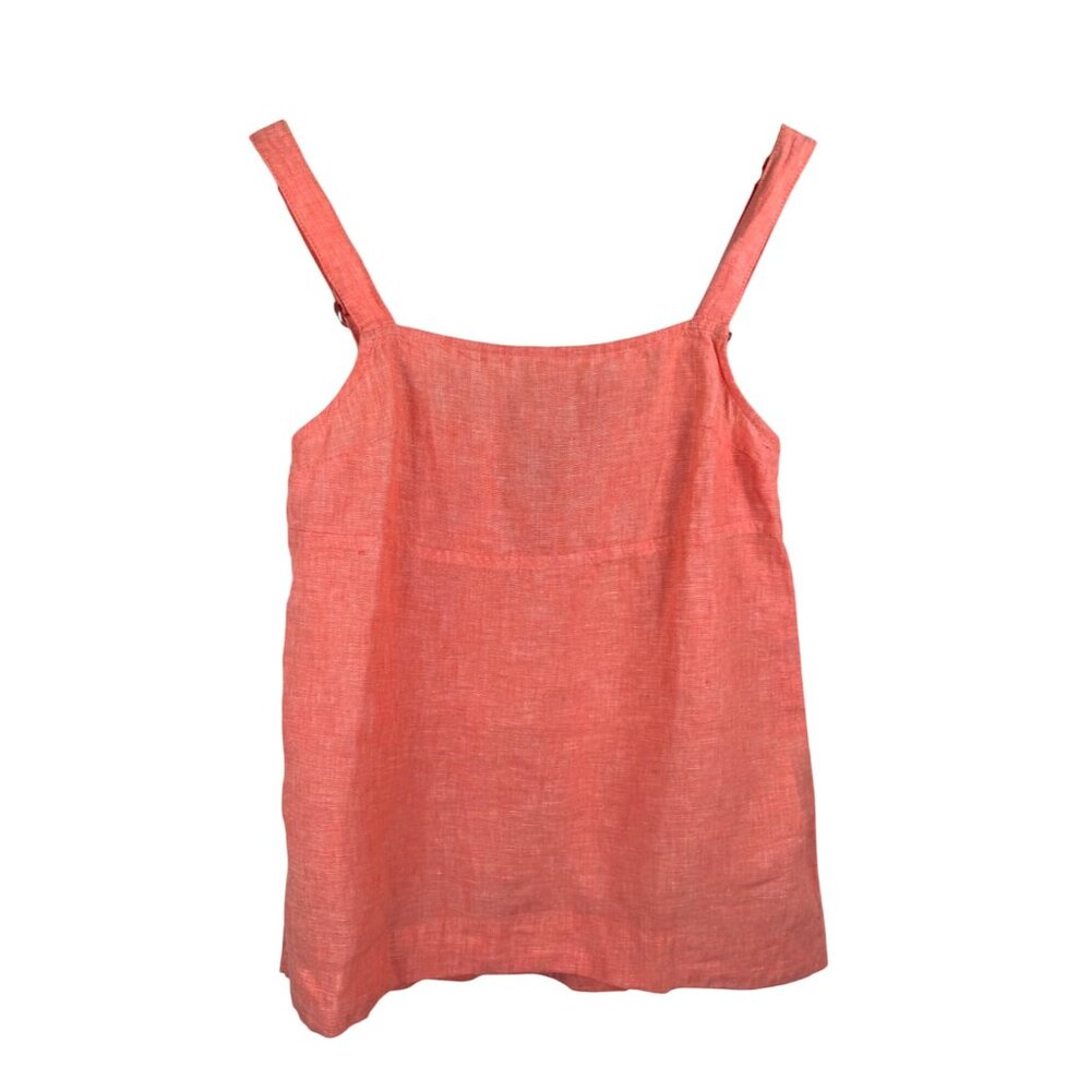 Athleta Voyager Linen Tank Top Size XXS Pink relaxed coastal beach